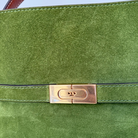 Tory Burch SMALL LEE RADZIWILL SUEDE DOUBLE BAG - Picture 10 of 15